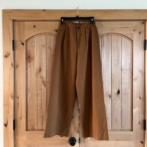 MADEWELL Harlow Wide Leg Trousers, Acorn, 0 Regular